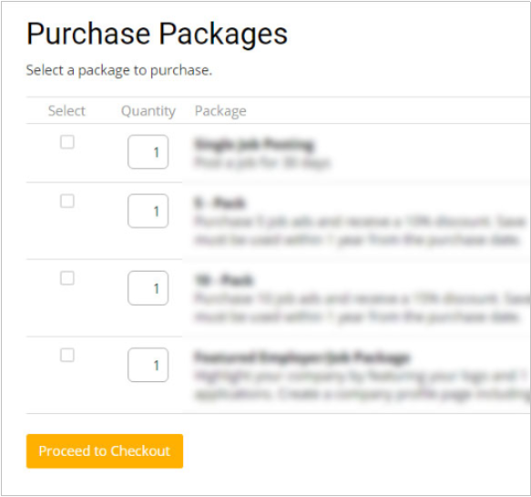 Purchase Package